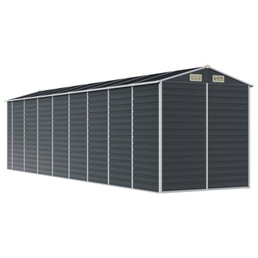 vidaXL Αποθήκη Κήπου Ανθρακί 191x725x198 εκ. από Γαλβανισμένο Ατσάλι
