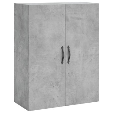 vidaXL Ντουλάπι Γκρι Σκυροδέματος 69,5x34x180cm Επεξεργασμένο Ξύλο 1 τεμ.