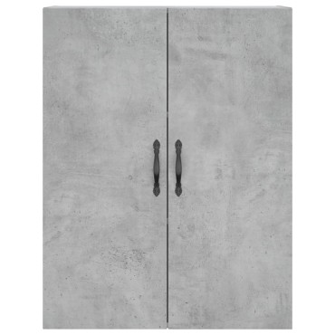 vidaXL Ντουλάπι Γκρι Σκυροδέματος 69,5x34x180cm Επεξεργασμένο Ξύλο 1 τεμ.