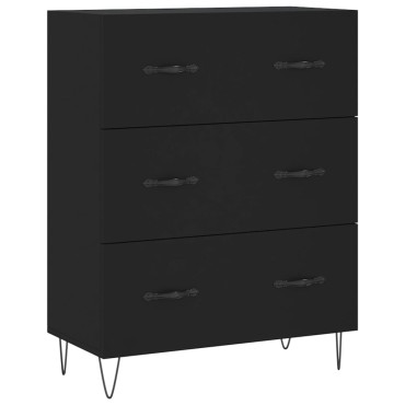 vidaXL Ντουλάπι Μαύρο 69,5x34x180cm από Επεξεργασμένο Ξύλο 1 τεμ.