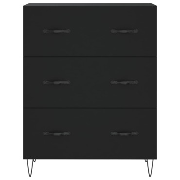 vidaXL Ντουλάπι Μαύρο 69,5x34x180cm από Επεξεργασμένο Ξύλο 1 τεμ.