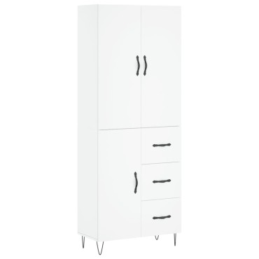 vidaXL Ντουλάπι Λευκό 69,5x34x180cm από Επεξεργασμένο Ξύλο 1 τεμ.