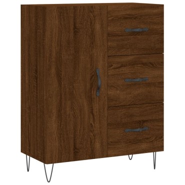 vidaXL Ντουλάπι Καφέ Δρυς 69,5x34x180cm από Επεξεργασμένο Ξύλο 1 τεμ.