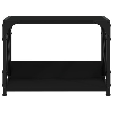 vidaXL Βάση Εκτυπωτή 2 Επιπέδων Μαύρη 44x26x31,5 εκ Επεξεργασμένο Ξύλο