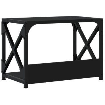 vidaXL Βάση Εκτυπωτή 2 Επιπέδων Μαύρη 44x26x31,5 εκ Επεξεργασμένο Ξύλο