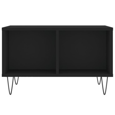 vidaXL Τραπεζάκι Σαλονιού Μαύρο 60x50x36,5cm από Επεξεργασμένο Ξύλο 1 τεμ.