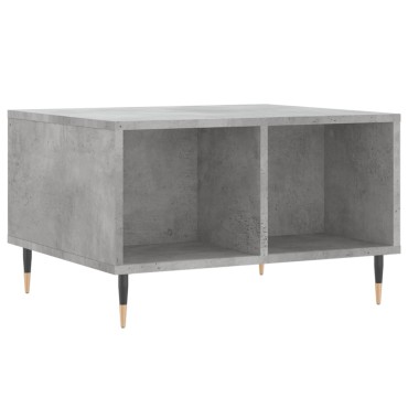 vidaXL Τραπεζάκι Σαλονιού Γκρι Σκυρ. 60x50x36,5cm Επεξεργ. Ξύλο 1 τεμ.