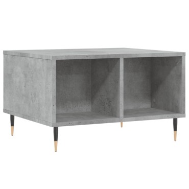 vidaXL Τραπεζάκι Σαλονιού Γκρι Σκυρ. 60x50x36,5cm Επεξεργ. Ξύλο 1 τεμ.