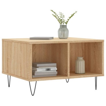 vidaXL Τραπεζάκι Σαλονιού Sonoma Δρυς 60x50x36,5cm Επεξεργασμένο Ξύλο 1 τεμ.