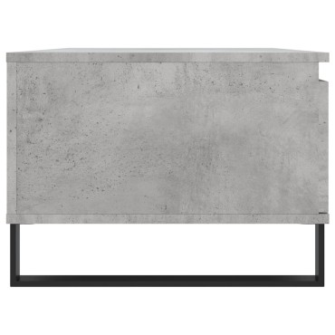 vidaXL Τραπεζάκι Σαλονιού Γκρι Σκυροδ. 90x50x36,5cm Επεξεργ. Ξύλο 1 τεμ.