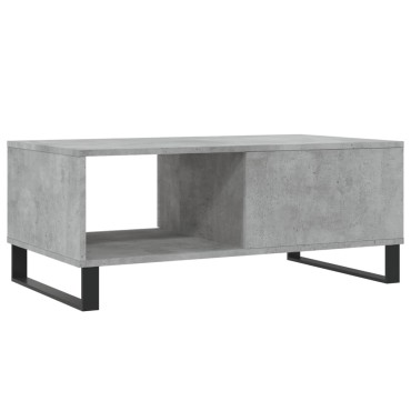 vidaXL Τραπεζάκι Σαλονιού Γκρι Σκυροδ. 90x50x36,5cm Επεξεργ. Ξύλο 1 τεμ.