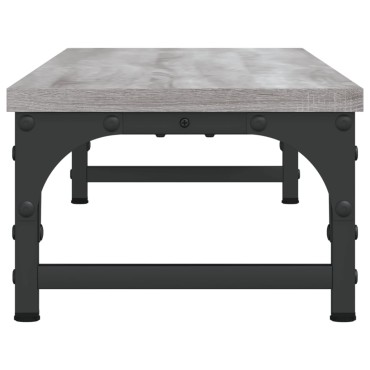 vidaXL Βάση Οθόνης Γκρι Sonoma 85x23x15,5 εκ. από Επεξεργασμένο Ξύλο