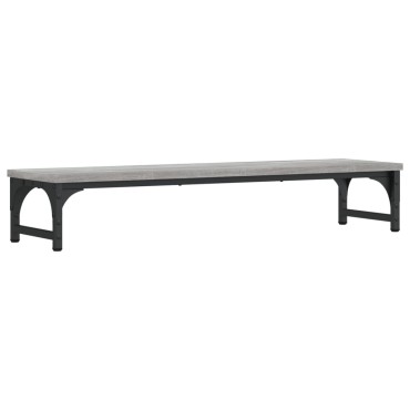 vidaXL Βάση Οθόνης Γκρι Sonoma 85x23x15,5 εκ. από Επεξεργασμένο Ξύλο