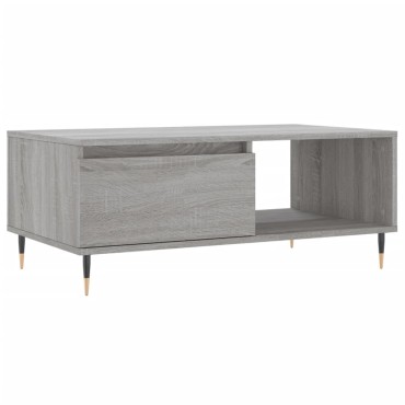 vidaXL Τραπεζάκι Σαλονιού Γκρι Sonoma 90x50x36,5cm Επεξεργασμένο Ξύλο 1 τεμ.