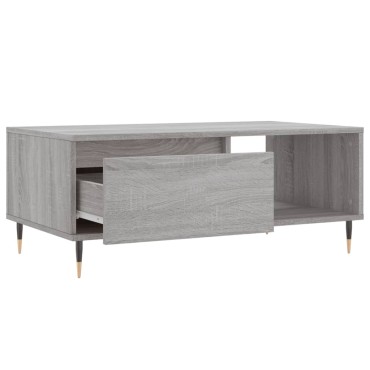 vidaXL Τραπεζάκι Σαλονιού Γκρι Sonoma 90x50x36,5cm Επεξεργασμένο Ξύλο 1 τεμ.