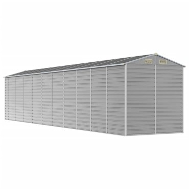 vidaXL Αποθήκη Κήπου Ανοιχτό Γκρι 191x895x198 εκ. Γαλβανισμένο Ατσάλι