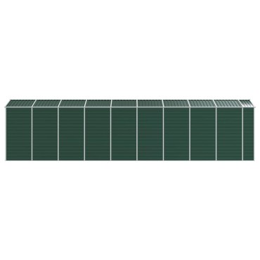 vidaXL Αποθήκη Κήπου Πράσινη 191x810x198 εκ. Γαλβανισμένο Ατσάλι