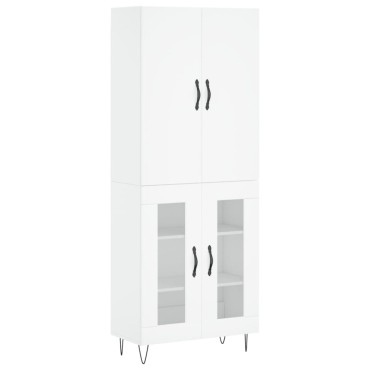 vidaXL Ντουλάπι Λευκό 69,5x34x180cm από Επεξεργασμένο Ξύλο 1 τεμ.
