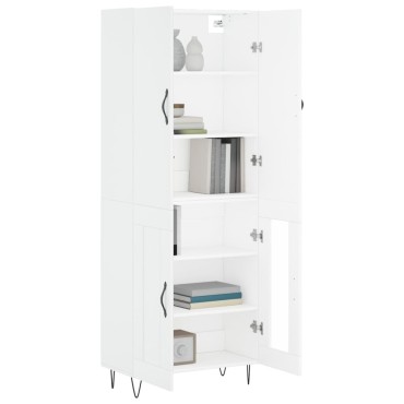 vidaXL Ντουλάπι Λευκό 69,5x34x180cm από Επεξεργασμένο Ξύλο 1 τεμ.