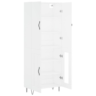 vidaXL Ντουλάπι Λευκό 69,5x34x180cm από Επεξεργασμένο Ξύλο 1 τεμ.