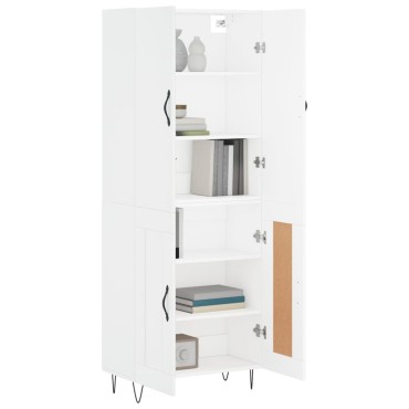 vidaXL Ντουλάπι Λευκό 69,5x34x180cm από Επεξεργασμένο Ξύλο 1 τεμ.