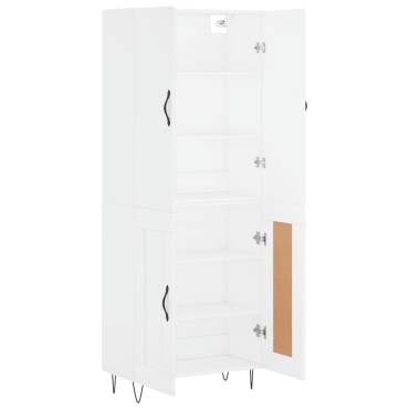 vidaXL Ντουλάπι Λευκό 69,5x34x180cm από Επεξεργασμένο Ξύλο 1 τεμ.
