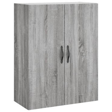 vidaXL Ντουλάπι Γκρι Sonoma 69,5x34x180cm Επεξεργασμένο Ξύλο 1 τεμ.