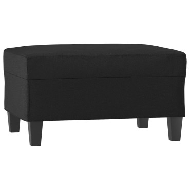 vidaXL Υποπόδιο Μαύρο 70x55x41cm από Συνθετικό Δέρμα 1 τεμ.