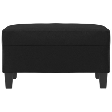 vidaXL Υποπόδιο Μαύρο 70x55x41cm από Συνθετικό Δέρμα 1 τεμ.