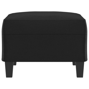 vidaXL Υποπόδιο Μαύρο 70x55x41cm από Συνθετικό Δέρμα 1 τεμ.