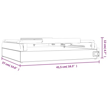 vidaXL Καβαλέτο Επιτραπέζιο με Συρτάρι 41,5x37x12 εκ Μασίφ Ξύλο Πεύκου