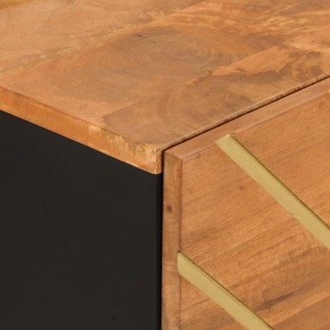 vidaXL Βοηθητικό Έπιπλο Καφέ/Μαύρο 40x33,5x75cm Μασίφ Ξύλο Μάνγκο 1 τεμ.