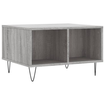 vidaXL Τραπεζάκι Σαλονιού Γκρι Sonoma 60x50x36,5cm Επεξεργασμένο Ξύλο 1 τεμ.
