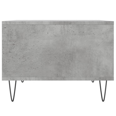 vidaXL Τραπεζάκι Σαλονιού Γκρι Σκυρ. 60x50x36,5cm Επεξεργ. Ξύλο 1 τεμ.