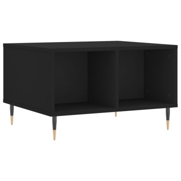 vidaXL Τραπεζάκι Σαλονιού Μαύρο 60x50x36,5cm από Επεξεργασμένο Ξύλο 1 τεμ.