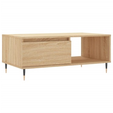 vidaXL Τραπεζάκι Σαλονιού Sonoma Δρυς 90x50x36,5cm Επεξεργασμ. Ξύλο 1 τεμ.
