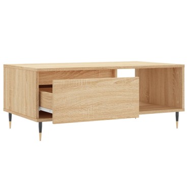 vidaXL Τραπεζάκι Σαλονιού Sonoma Δρυς 90x50x36,5cm Επεξεργασμ. Ξύλο 1 τεμ.