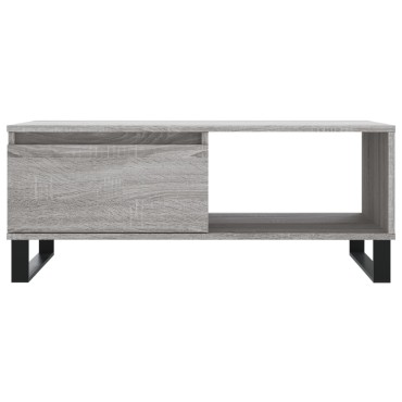 vidaXL Τραπεζάκι Σαλονιού Γκρι Sonoma 90x50x36,5cm Επεξεργασμένο Ξύλο 1 τεμ.