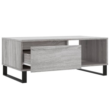 vidaXL Τραπεζάκι Σαλονιού Γκρι Sonoma 90x50x36,5cm Επεξεργασμένο Ξύλο 1 τεμ.