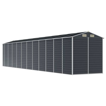 vidaXL Αποθήκη Κήπου Ανθρακί 191x980x198 εκ. Γαλβανισμένο Ατσάλι