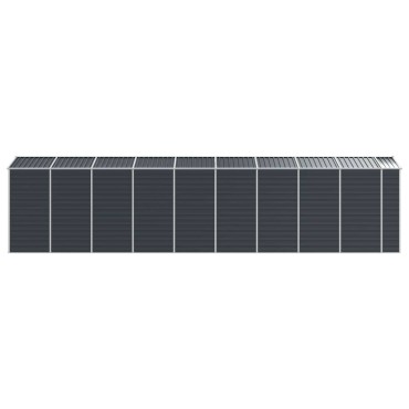 vidaXL Αποθήκη Κήπου Ανθρακί 191x810x198 εκ. Γαλβανισμένο Ατσάλι