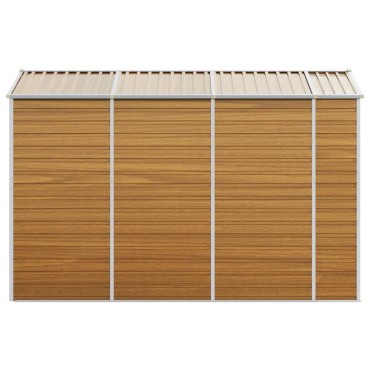 vidaXL Αποθήκη Κήπου Ανοιχτό Γκρι 191x300x198 εκ. Γαλβανισμένο Ατσάλι