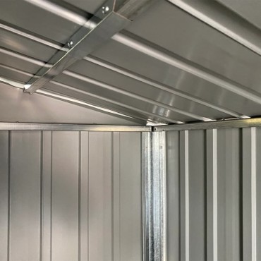 vidaXL Αποθήκη Κήπου Ανθρακί 277x365,5x179 εκ. από Γαλβαν. Ατσάλι