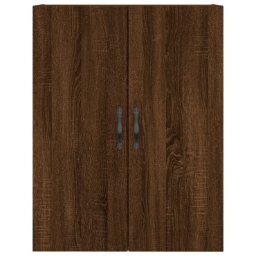 vidaXL Ντουλάπι Καφέ Δρυς 69,5x34x180cm από Επεξεργασμένο Ξύλο 1 τεμ.