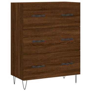 vidaXL Ντουλάπι Καφέ Δρυς 69,5x34x180cm από Επεξεργασμένο Ξύλο 1 τεμ.