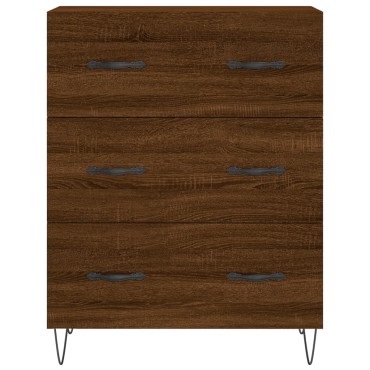 vidaXL Ντουλάπι Καφέ Δρυς 69,5x34x180cm από Επεξεργασμένο Ξύλο 1 τεμ.