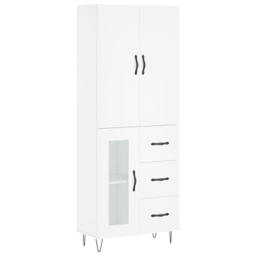 vidaXL Ντουλάπι Λευκό 69,5x34x180cm από Επεξεργασμένο Ξύλο 1 τεμ.
