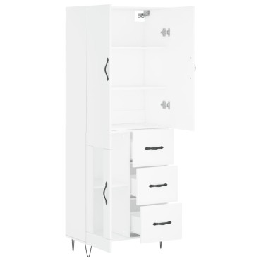 vidaXL Ντουλάπι Λευκό 69,5x34x180cm από Επεξεργασμένο Ξύλο 1 τεμ.