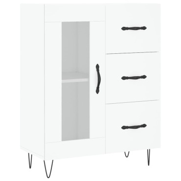 vidaXL Ντουλάπι Λευκό 69,5x34x180cm από Επεξεργασμένο Ξύλο 1 τεμ.