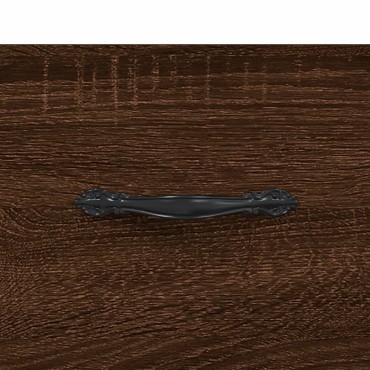 vidaXL Ντουλάπι Καφέ Δρυς 69,5x34x180cm από Επεξεργασμένο Ξύλο 1 τεμ.